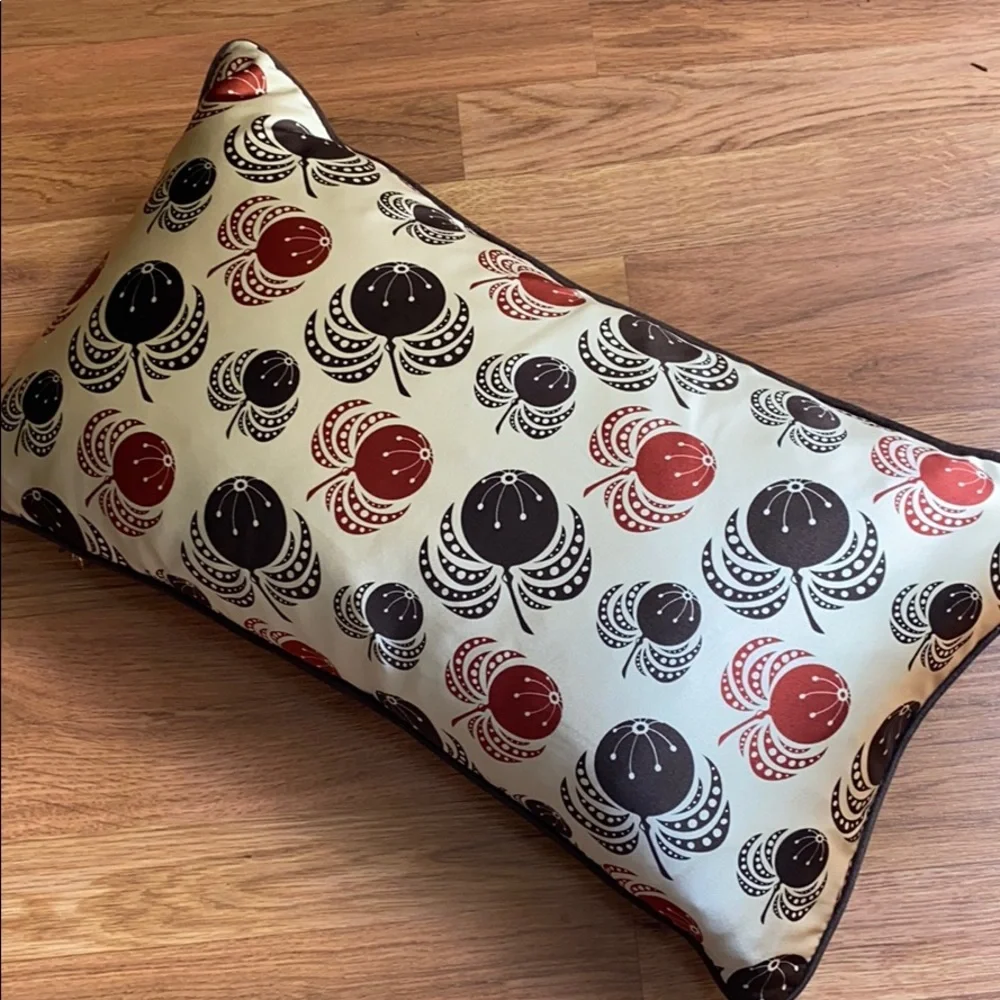 Agnes & Hoss plucky pod satin suede pillow